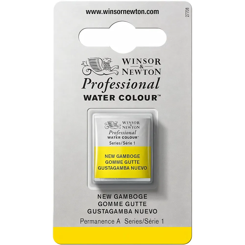 Winsor & Newton W&n Prof. Water Colour 1/2 Npfchen Gamboge Neu