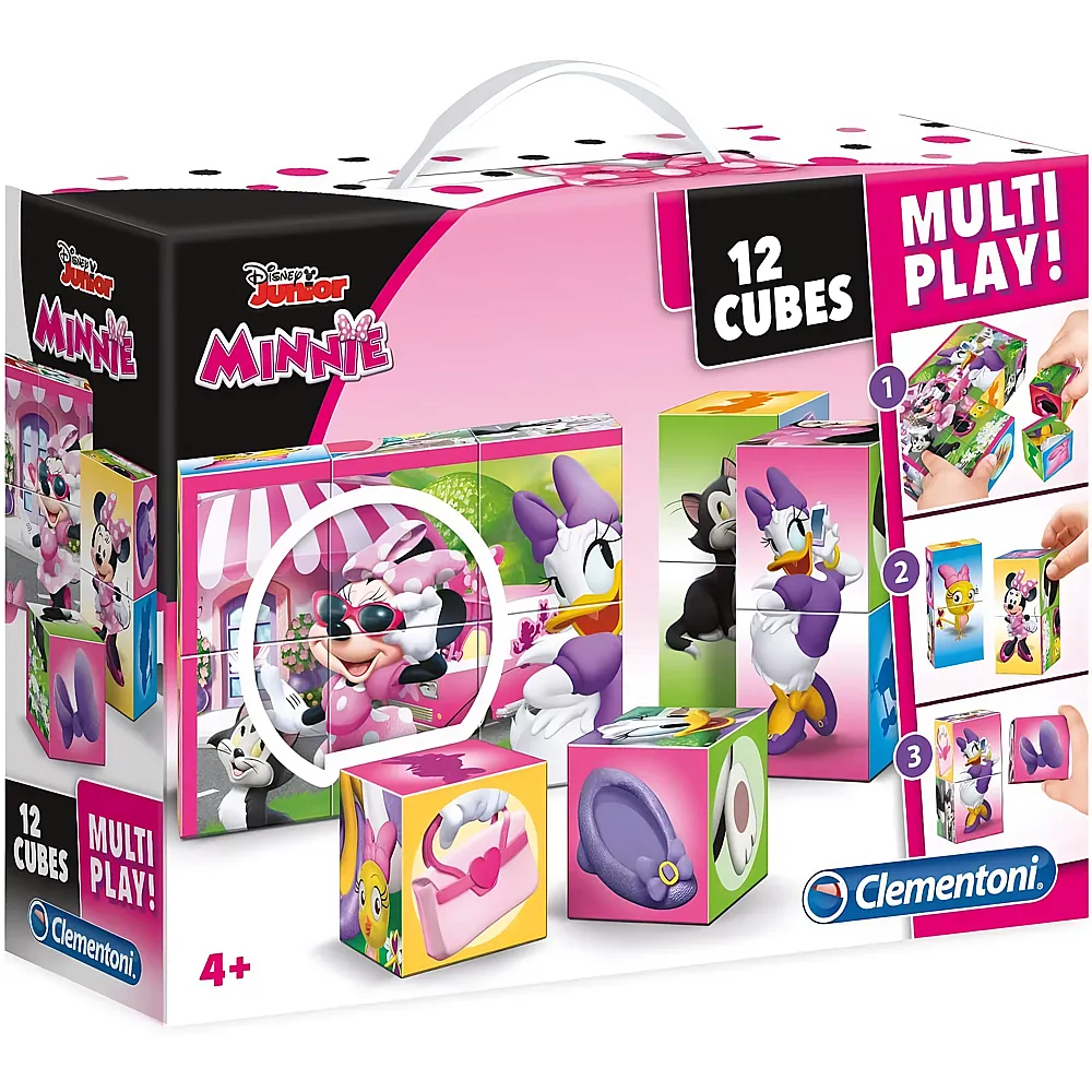 Clementoni Minnie Mouse W�rfelpuzzle Minnie - 12 Teile