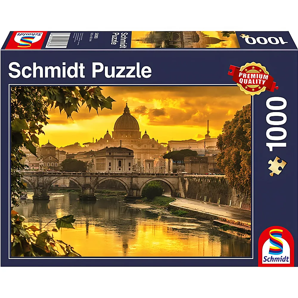 Schmidt Puzzle Goldenes Licht ber Rom 1000Teile