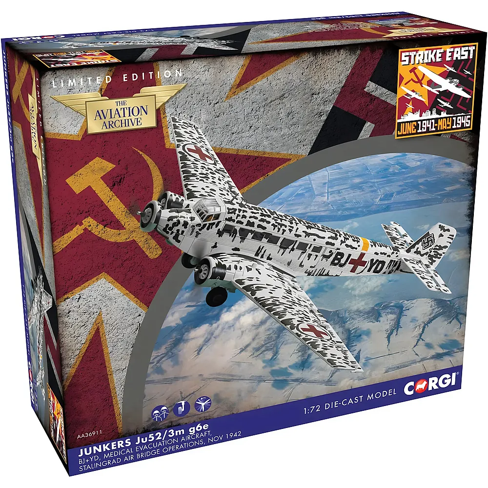 Corgi Junkers Ju-52/3M Air Ambulance BM+AA  Stalingrad  Russia  Winter 1942/43