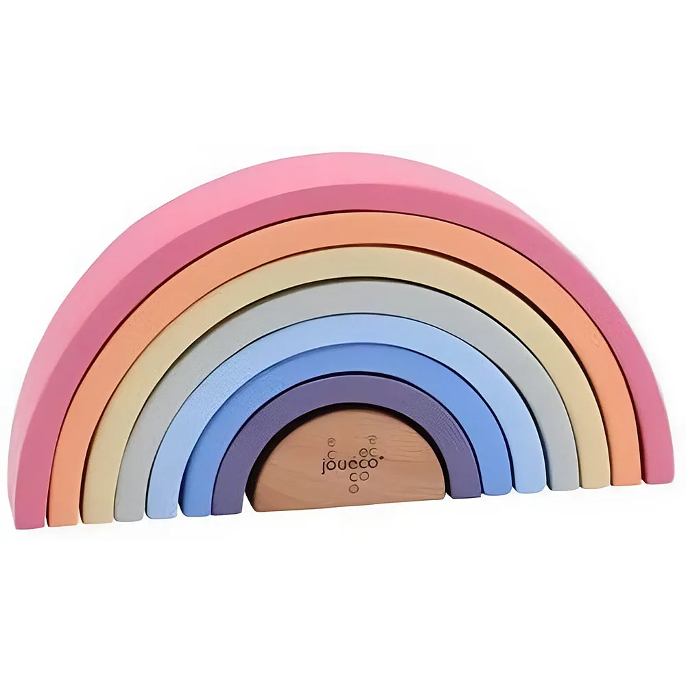 Joueco Regenbogen aus Holz, 8 Stk.