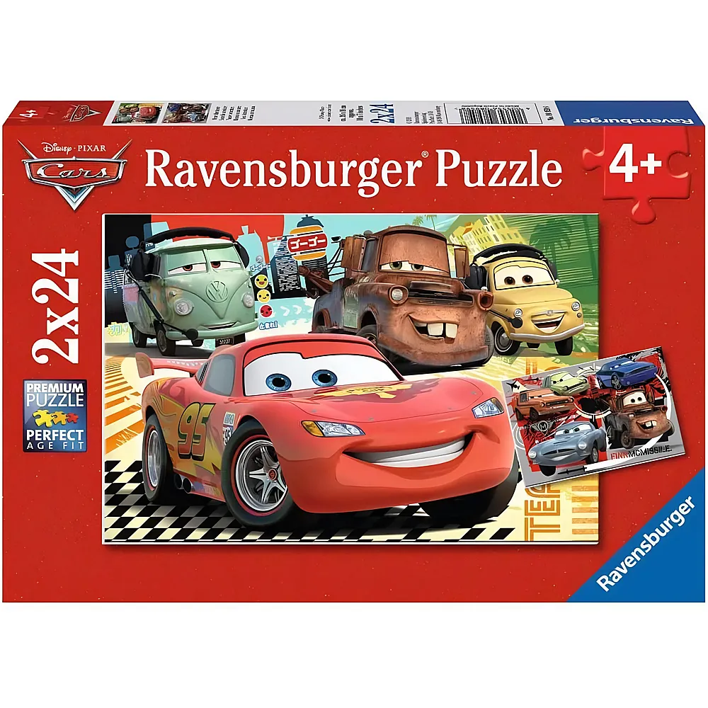 Ravensburger Puzzle Disney Cars Neue Abenteuer 2x24