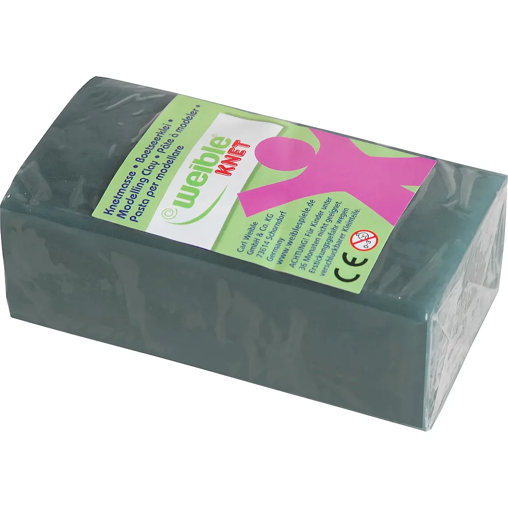 meinspielzeug - Weible Blockknete Grau 250g | Kneten & Formen