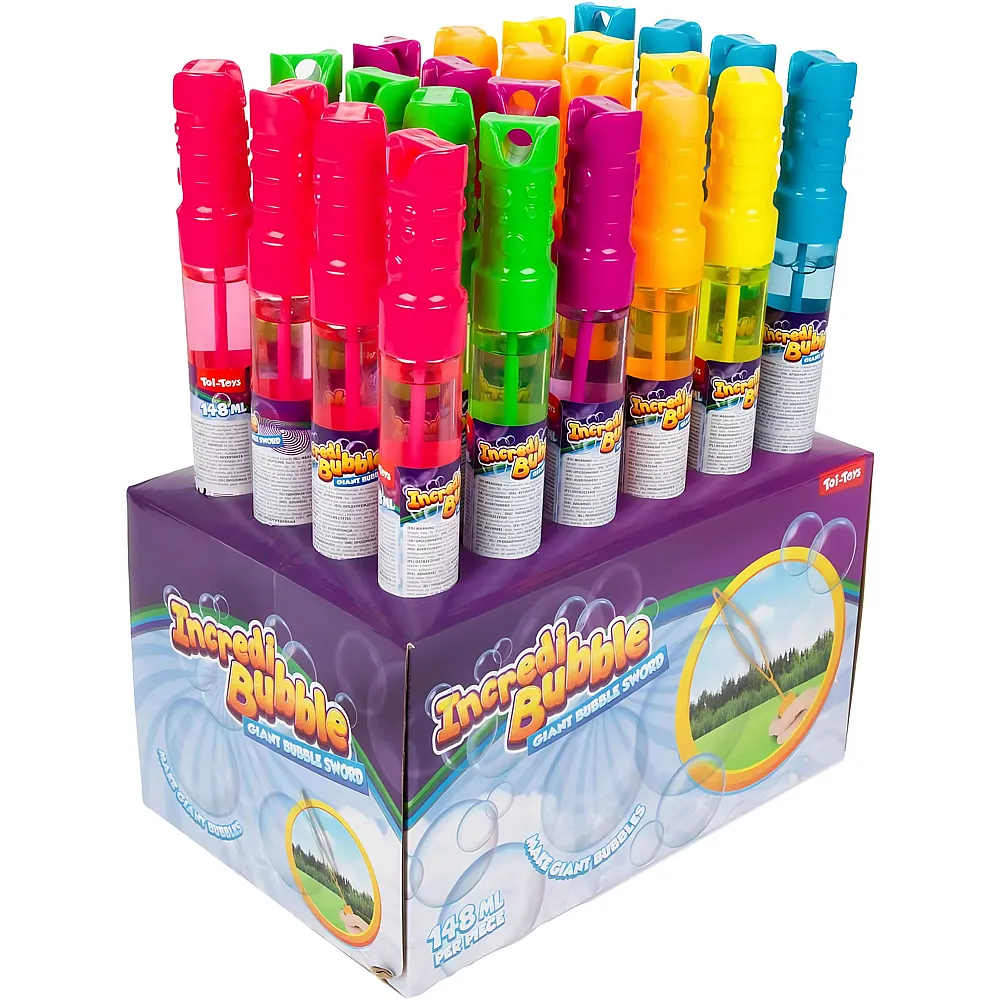 Toi-Toys Incredibubble Bubble Sword 148 ml, 24er-Set