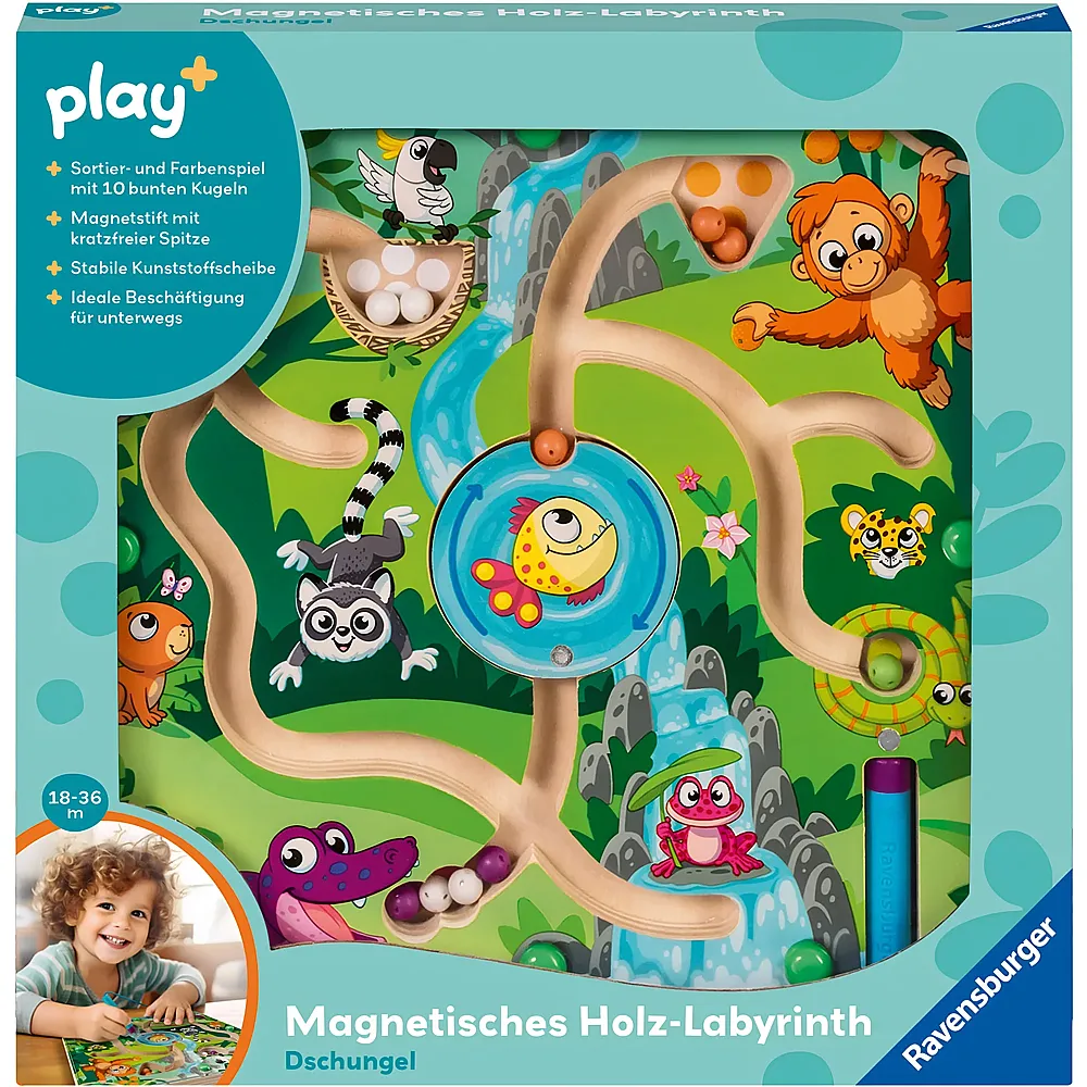 Ravensburger play+ Magnetisches Labyrinth: Dschungel