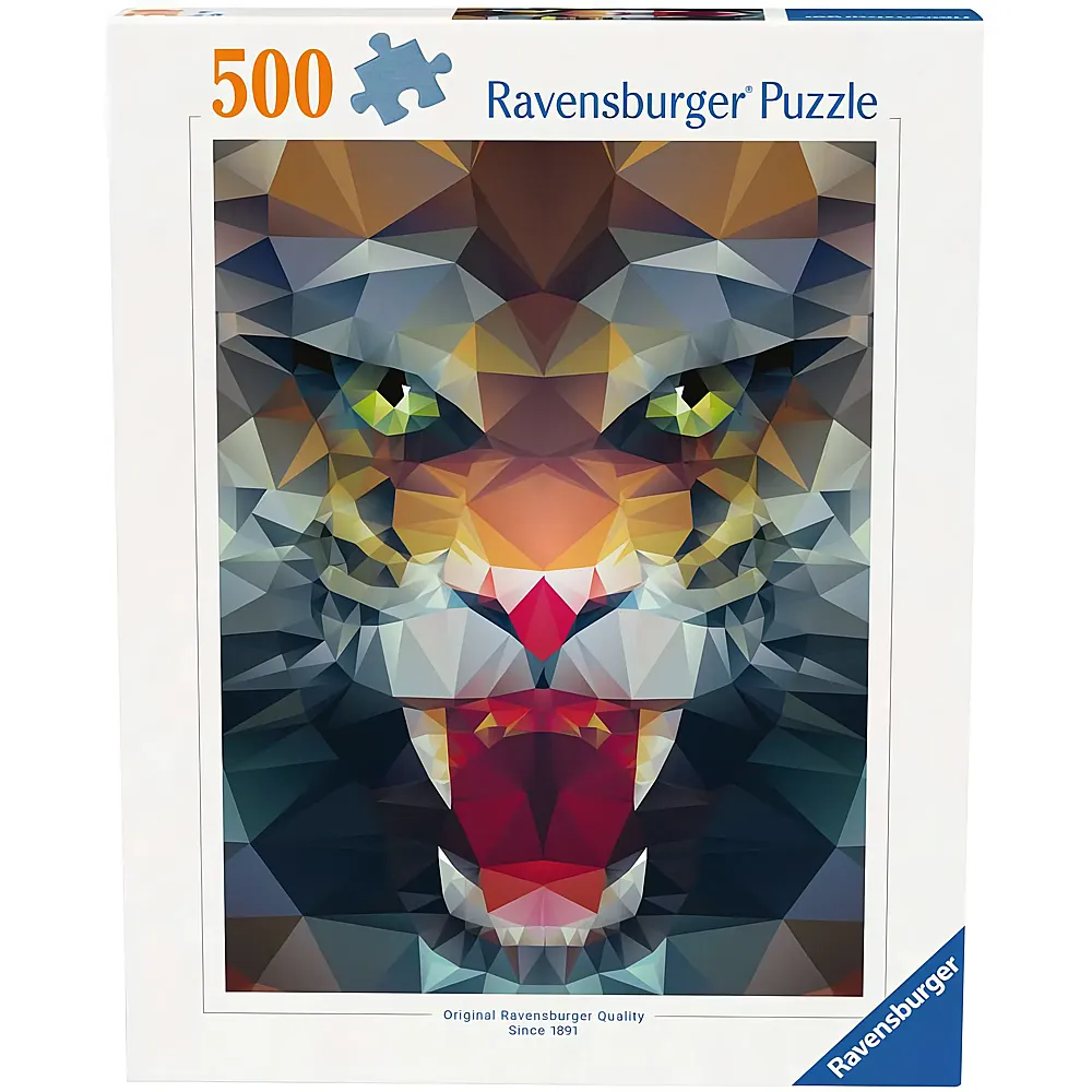 Ravensburger Puzzle L�we aus Polygonen - 500 Teile