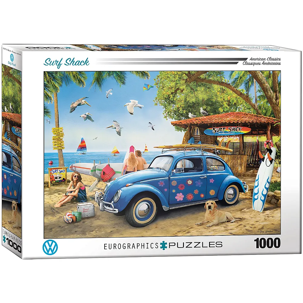 Eurographics Puzzle VW Beetle Surf Shack - 1000 Teile