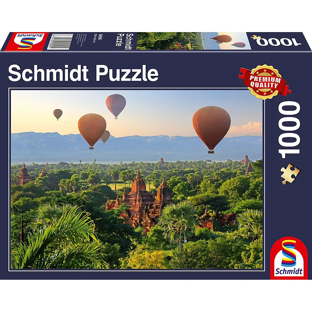 Schmidt Puzzle Heissluftballons Mandalay, Myanmar 1000Teile