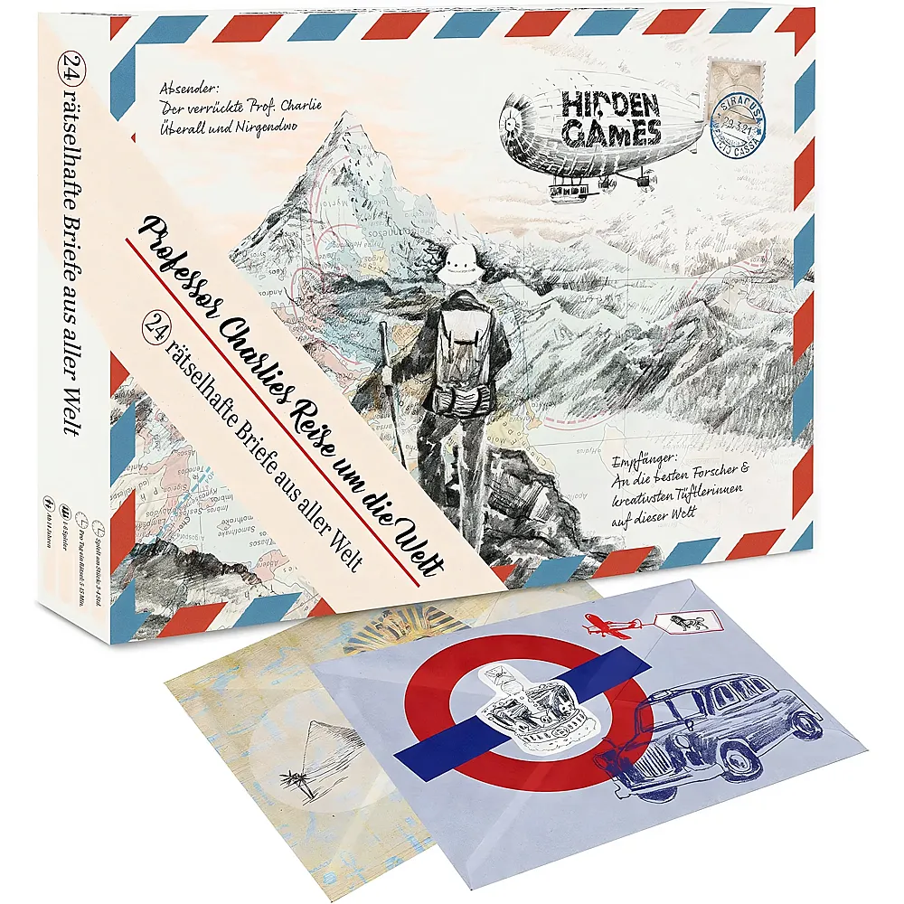 Hidden Games Rätsel-Adventskalender - Professor Charlies Reise um die Welt