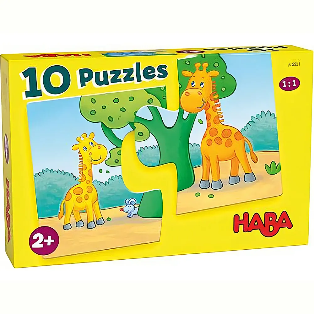 HABA Puzzle Wilde Tiere 10x2