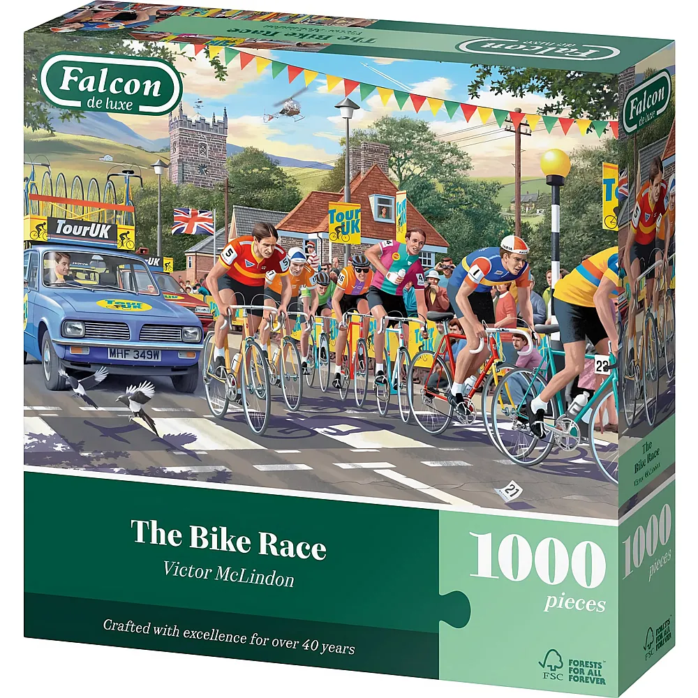 Falcon Puzzle Victor McLindon Radrennen 1000Teile