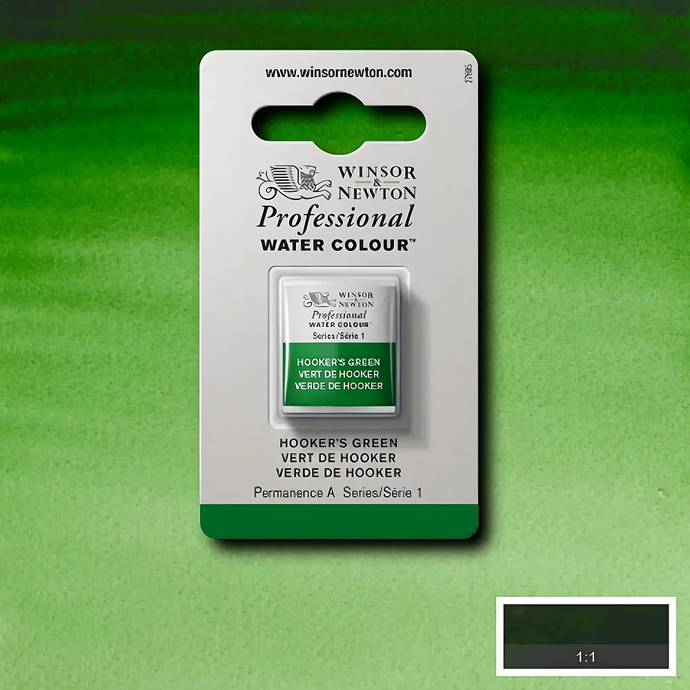 meinspielzeug - Winsor & Newton W&n Prof. Water Colour 1/2 Npfchen Hookers Grn