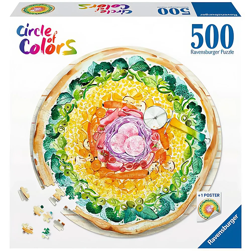 Ravensburger Puzzle Circle of Colors Pizza 500Teile