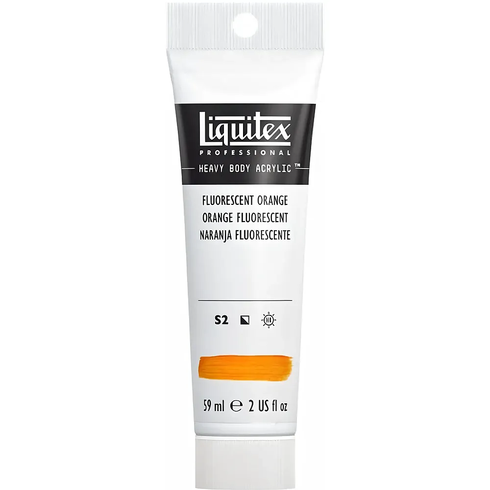 Liquitex Lqx Prof. Heavy Body Acrylfarbe 59ml Tube Fluo Orange - Suche