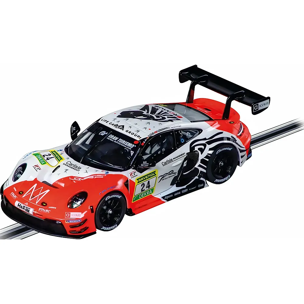 Carrera Digital 132 Porsche 911 GT3 R, No.24 Lionspseed GP - Rennbahn Fahrzeuge
