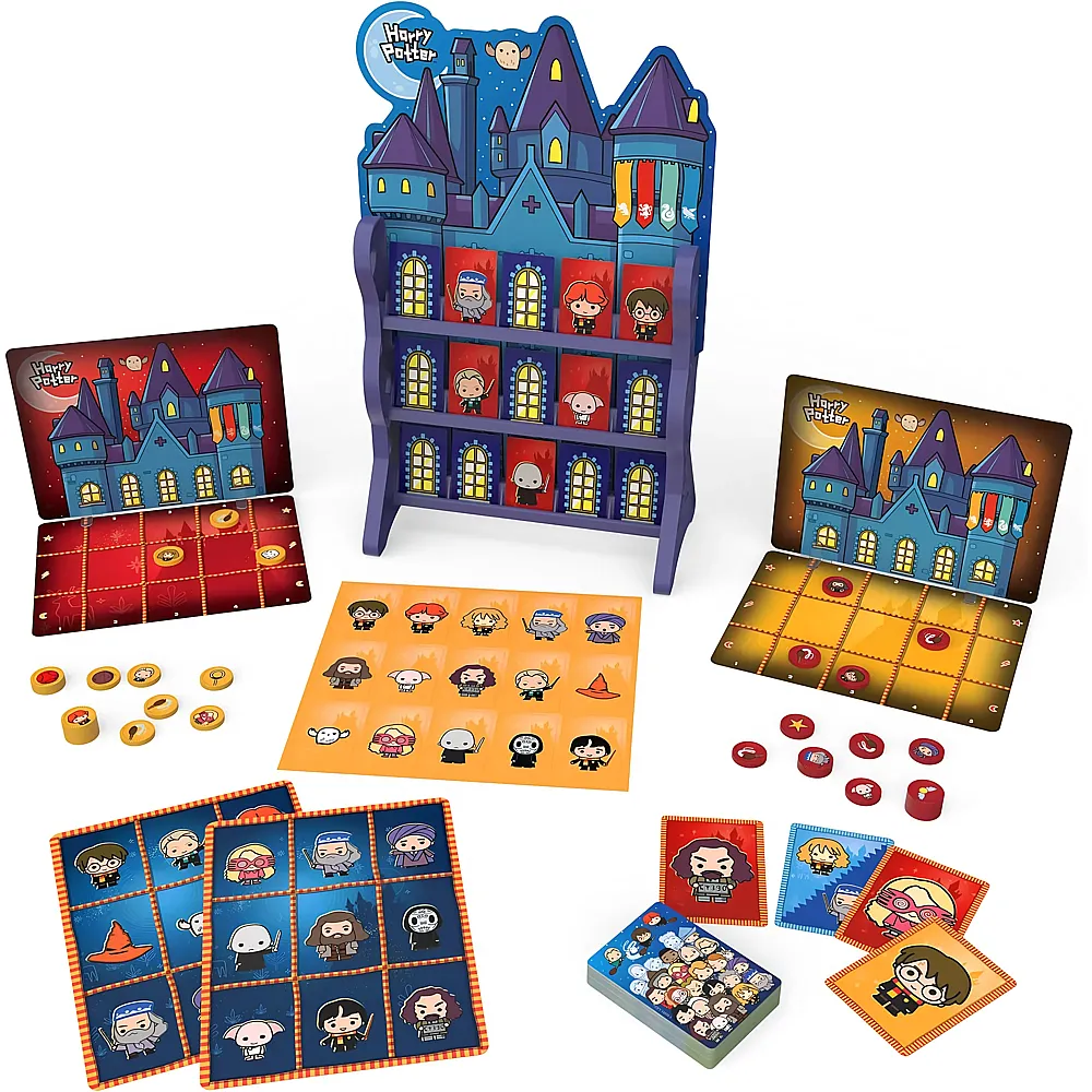 Spin Master Games Wizarding World, Harry Potter Spiele HQ Checkers Tic Tac Toe Memory Match Go Fish Bingo-Kartenspiele