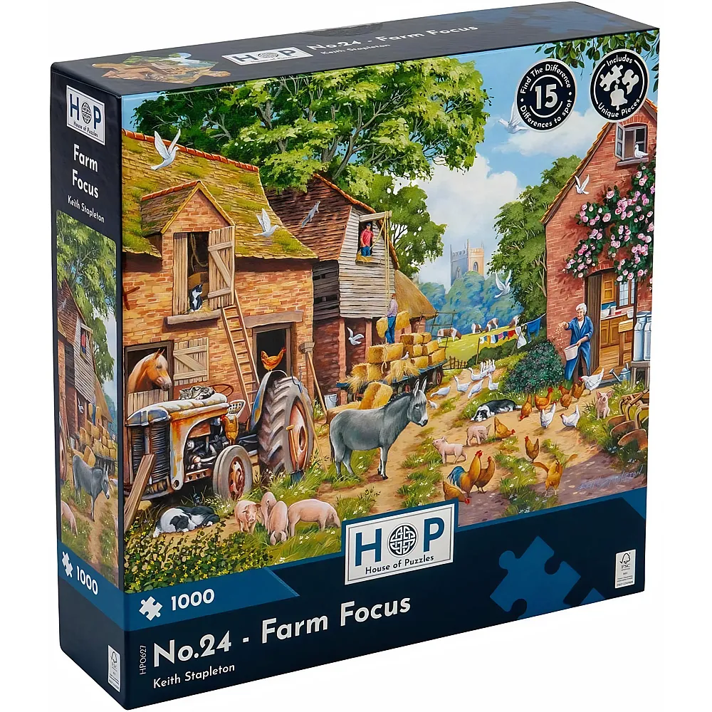 HOP - House of Puzzles No. 24 - Farm Focus - 1000 Teile