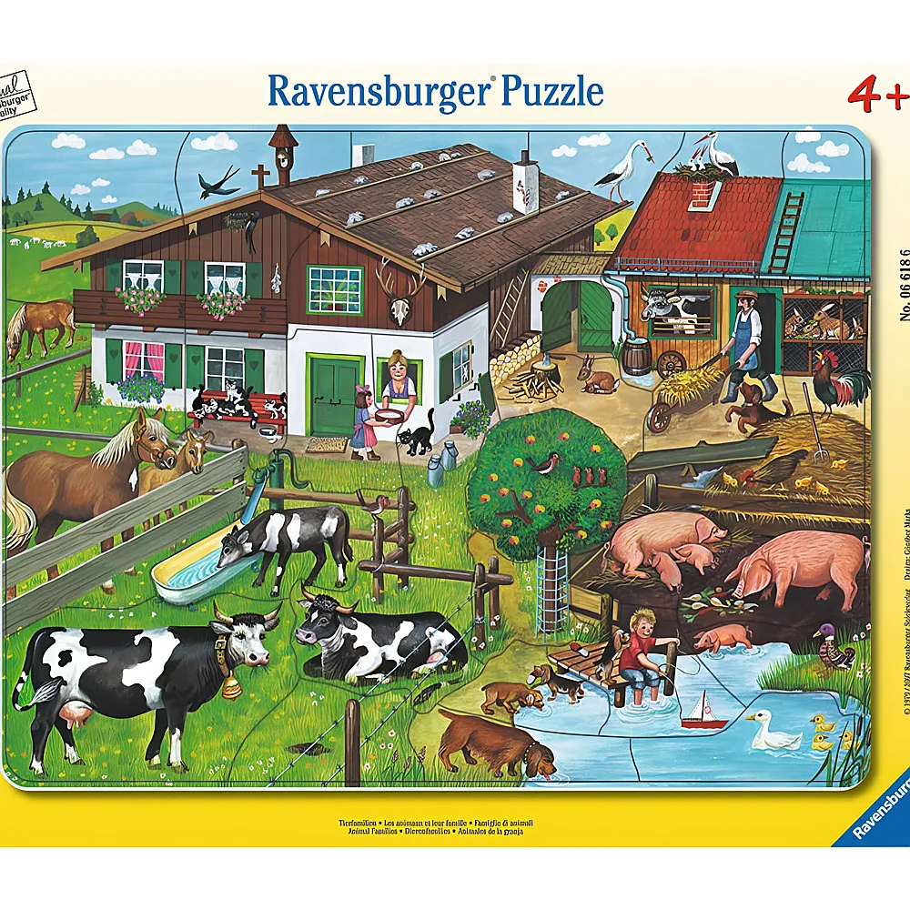 Ravensburger Rahmenpuzzle Tierfamilien 33Teile