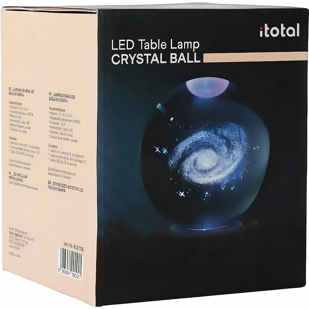 i-total Kristall Kugellampe Galaxie klein