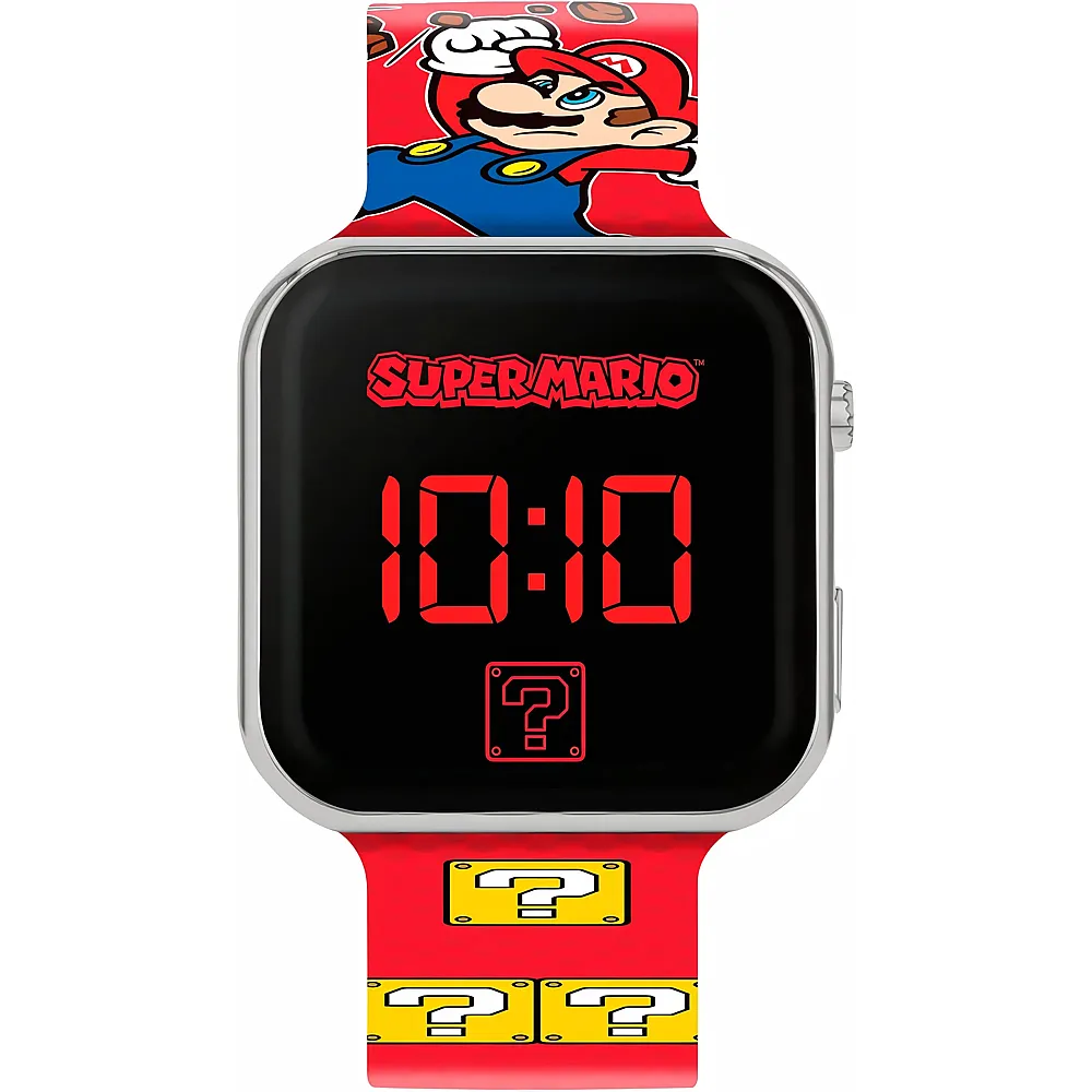 Disney Jewelry Digitale Quarzuhr f�r Jungen von Mario mit Kunststoffarmband GSM4107