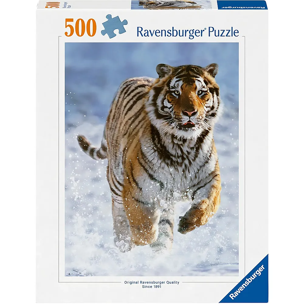 Ravensburger Puzzle Tiger im Schnee - 500 Teile