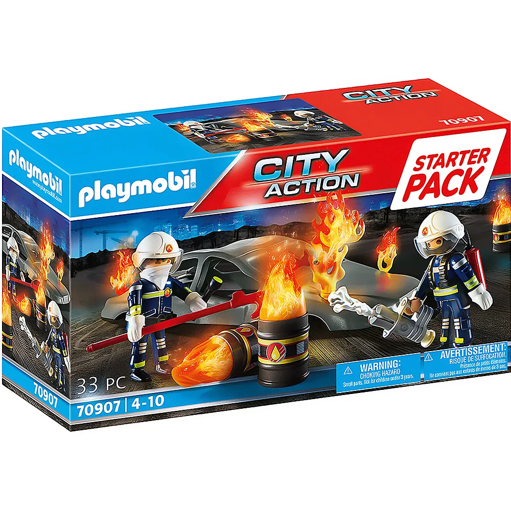 PLAYMOBIL City Action Starter Pack Feuerwehrbung 70907