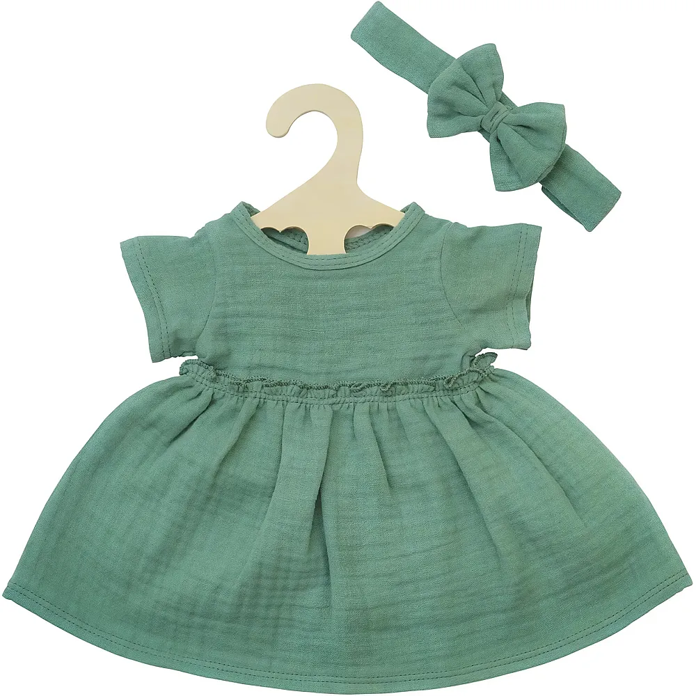 Heless Puppenkleid mit R�schen und Haarband Karamell - 35 - 45 cm