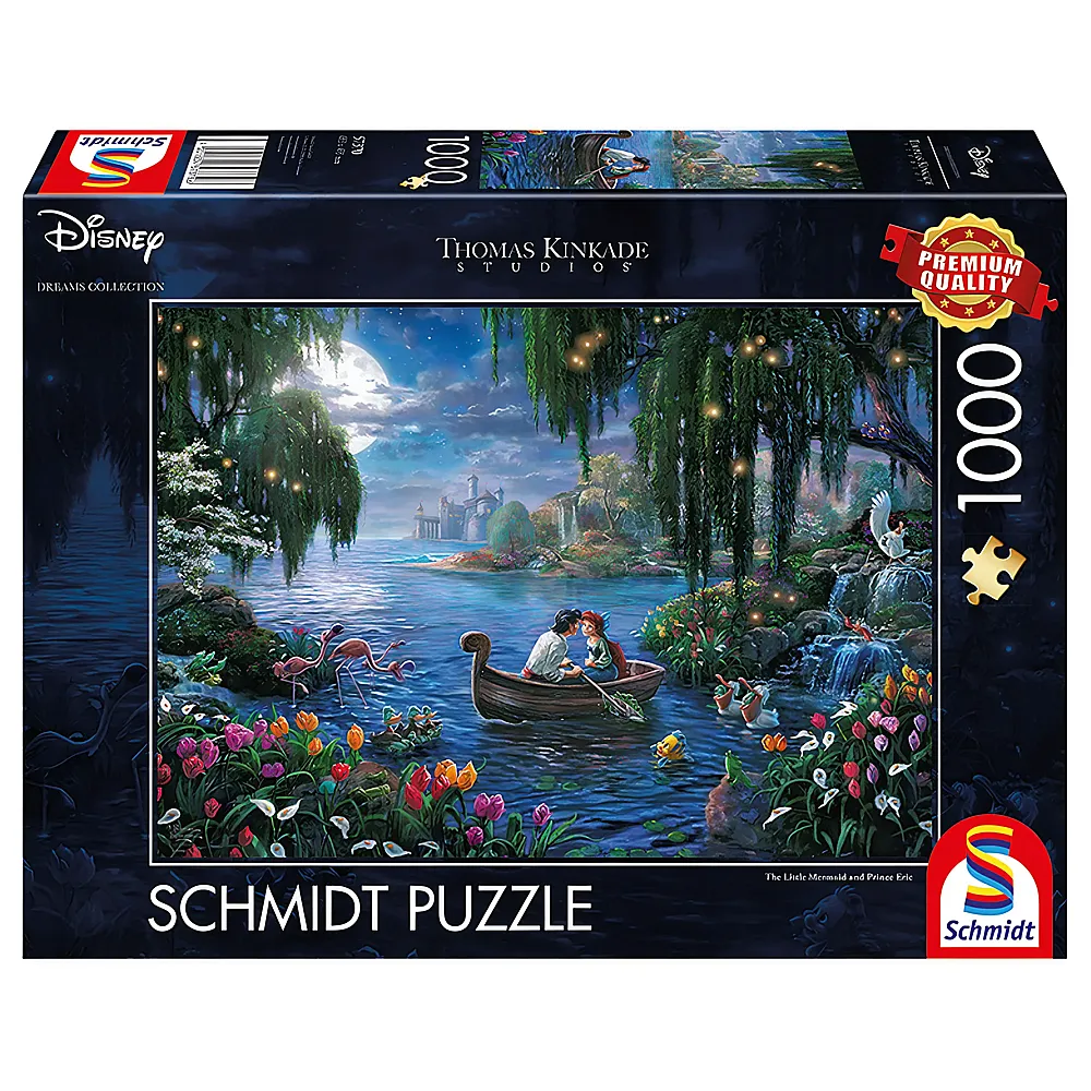 Schmidt Puzzle Thomas Kinkade Disney Princess The Little Mermaid and Prince Eric 1000Teile