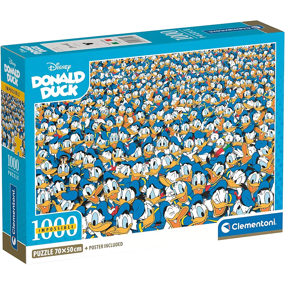 Clementoni Puzzle Impossible Disney - Donald Duck 1000Teile