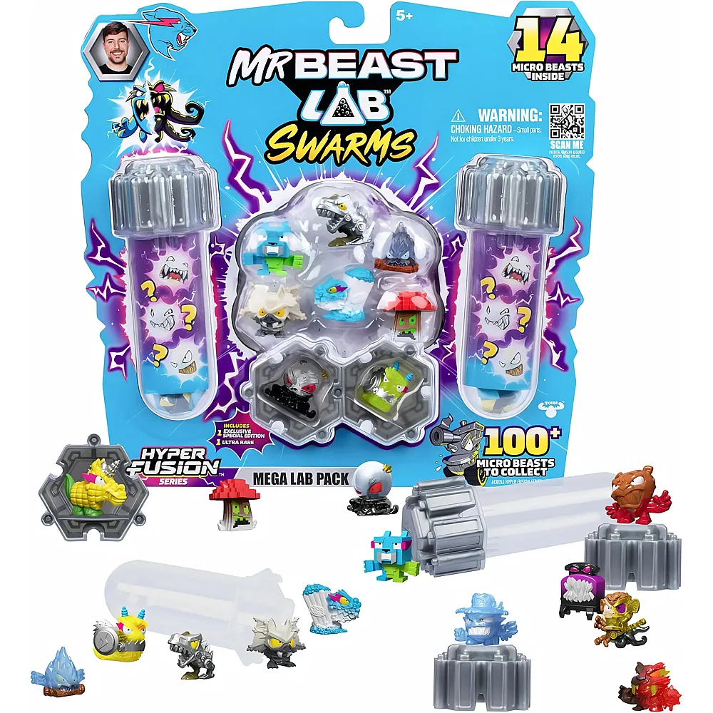Moose Toys MrBeast Lab Swarms Fusion Pod Serie 3