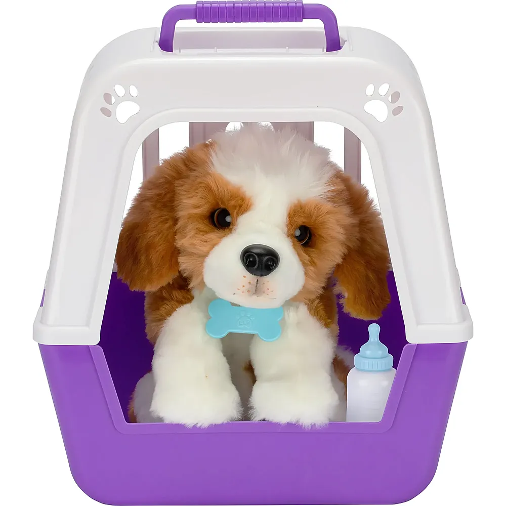Moose Toys Little Live Pets Interaktiver Hund mit Transportbox
