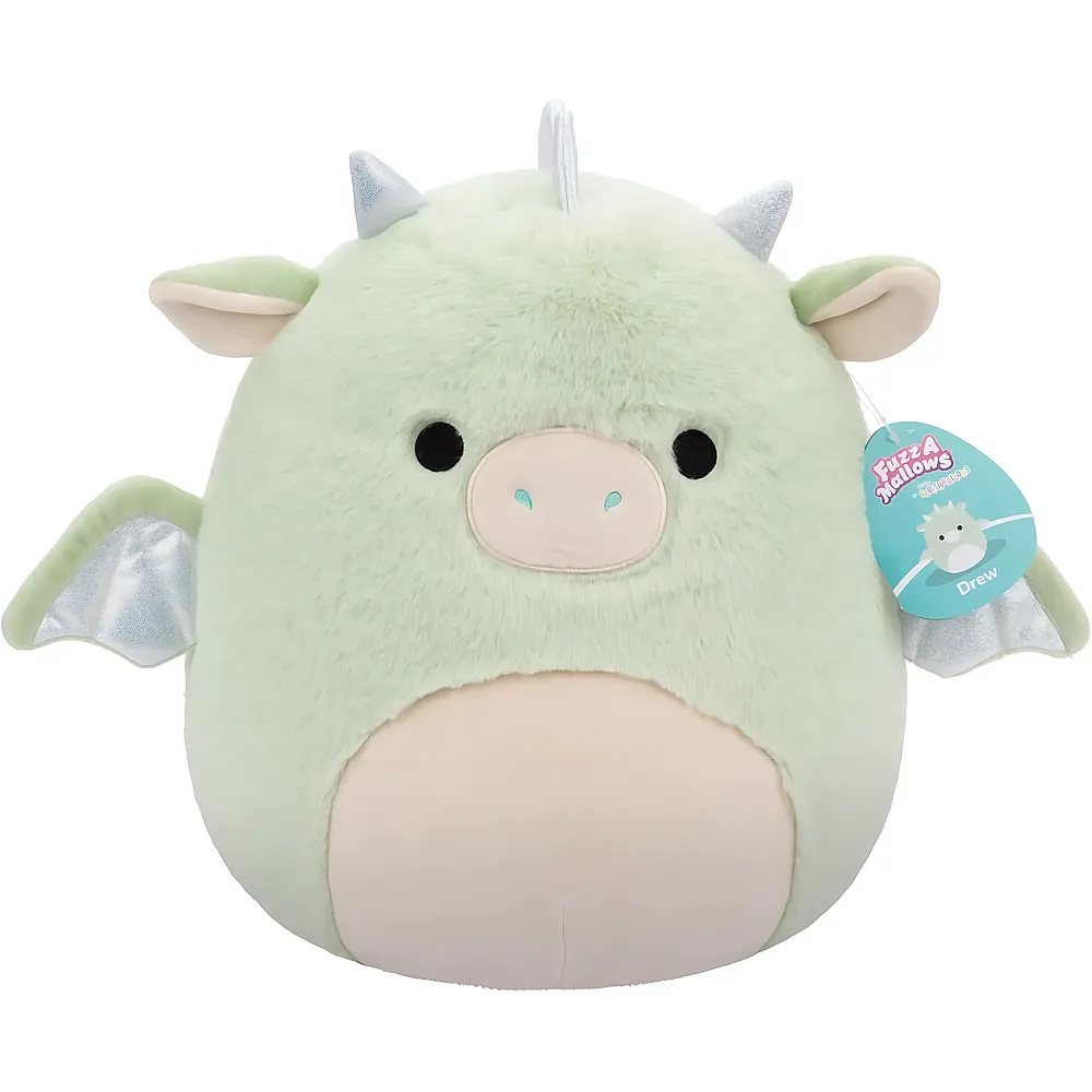 Squishmallows FuzzAMallows Drew der Drache - 30 cm