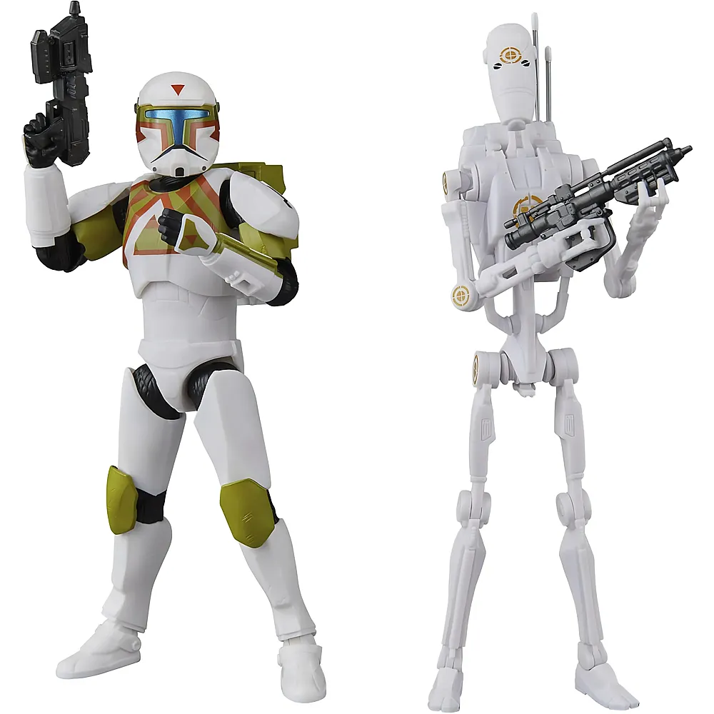 meinspielzeug - Hasbro Star Wars The Black Series Klon Commander & B1 Kampfdroide - 15 cm | Actionfiguren