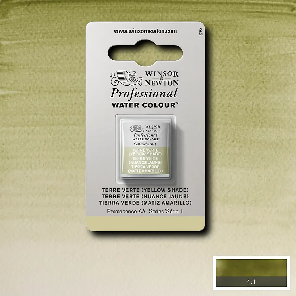 meinspielzeug - Winsor & Newton W&n Prof. Water Colour 1/2 Npfchen Grne Erde gelbton