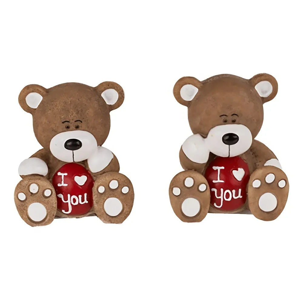 Out of the Blue Bär mit I Love You - 6 cm | Dekoration