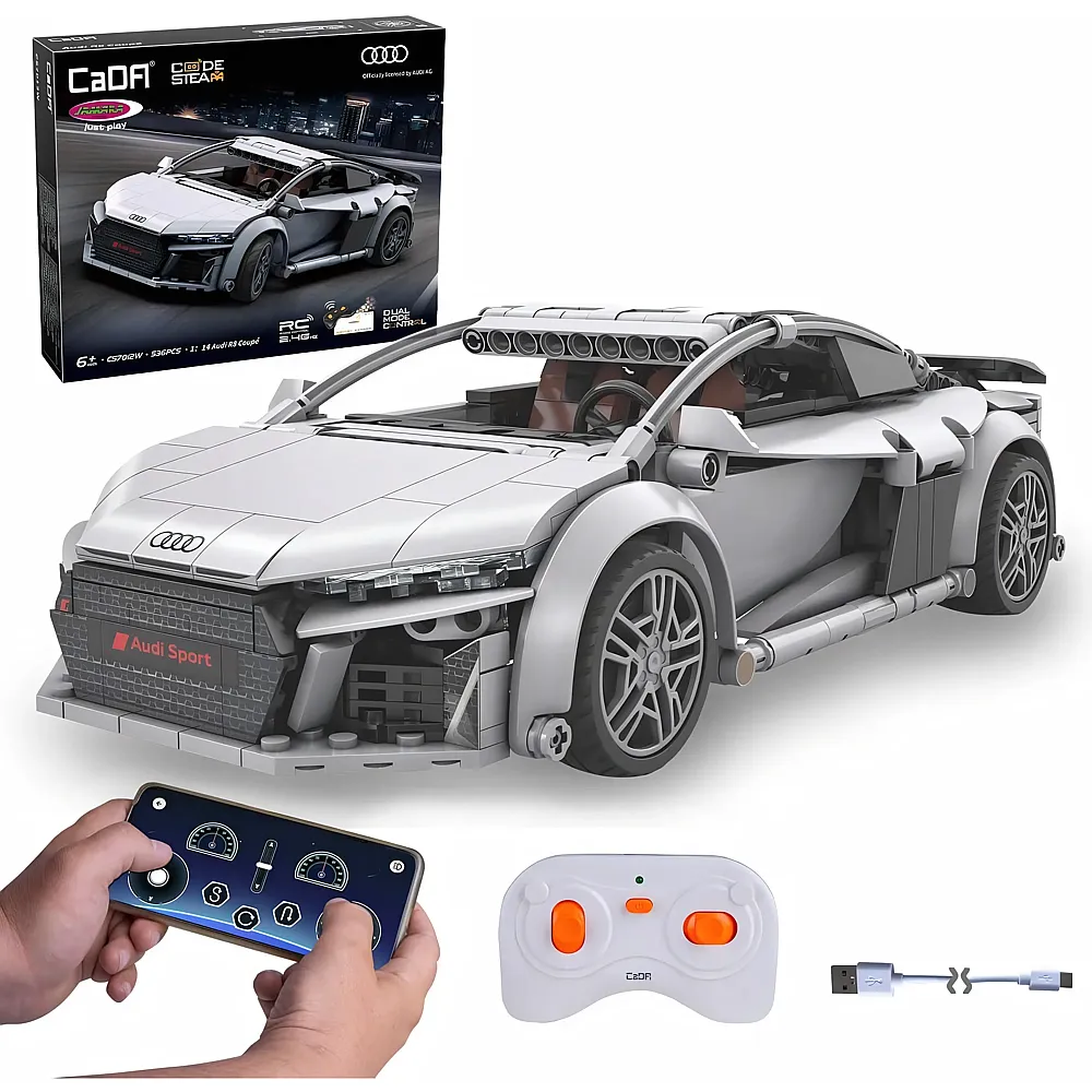 CaDa Audi R8 Coup� 1:14 grau 2,4GHz