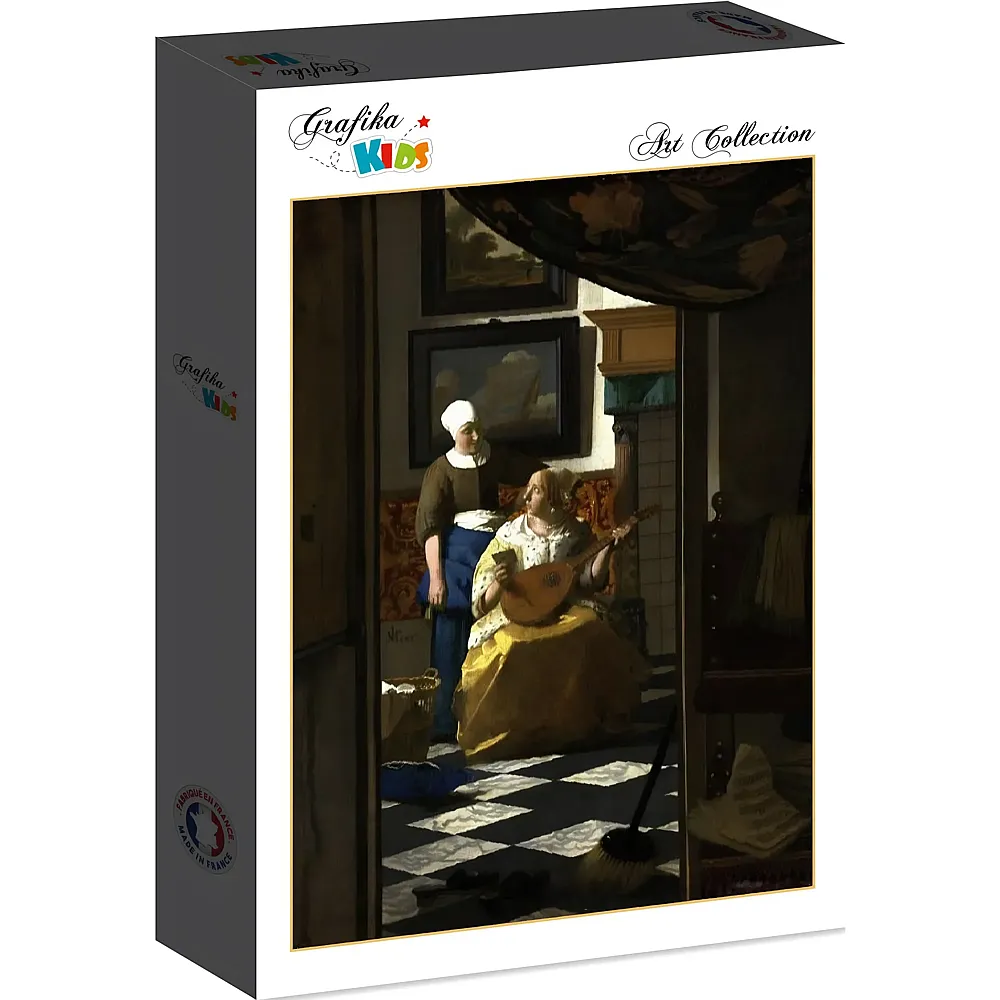 Grafika Puzzle Art Collection Johannes Vermeer Grafika Kids The Loveletter, 1669-1670 - 12 Teile