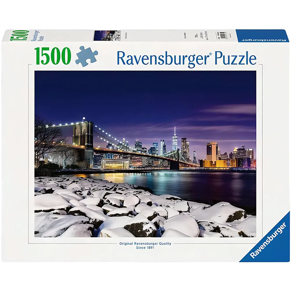 Ravensburger Puzzle Winter in New York - 1500 Teile