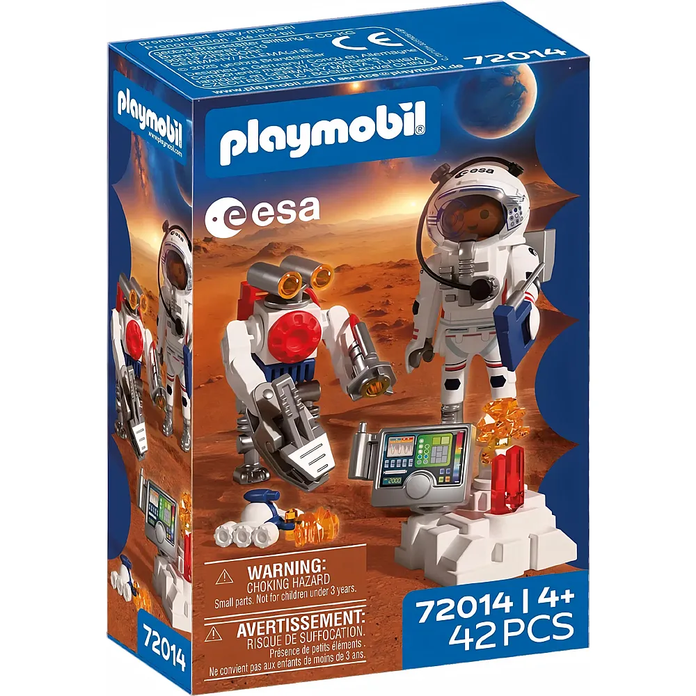 PLAYMOBIL Space ESA: Astronaut mit Roboter 72014