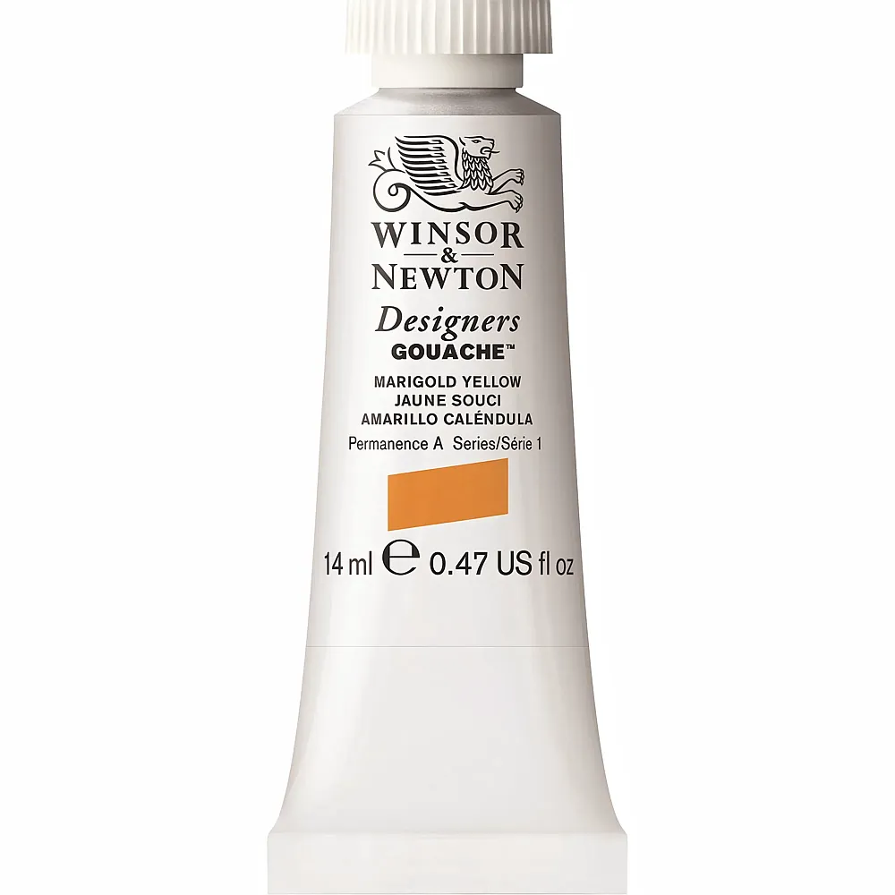 meinspielzeug - Winsor & Newton W&n Designers Gouache 14ml Tube Marigold Gelb