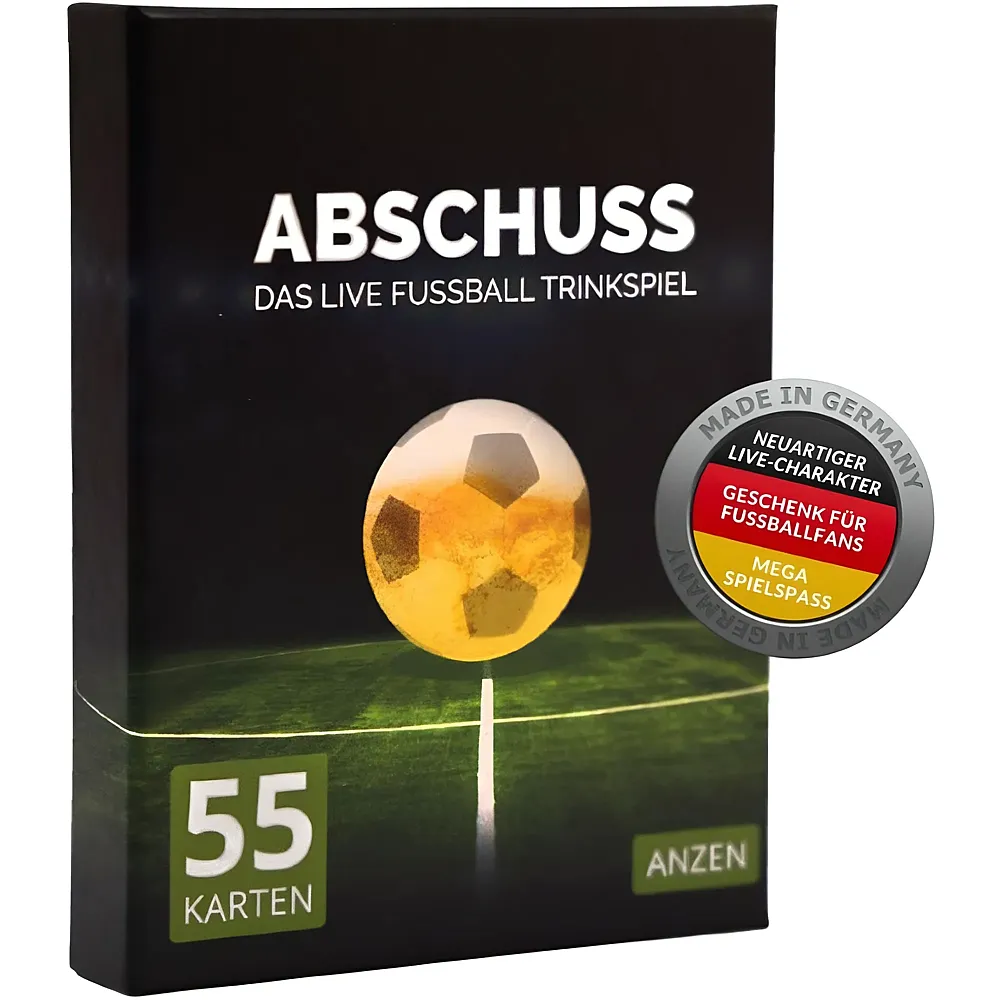 Anzen Spiele ABSCHUSS - Das Live Fussball Trinkspiel DE