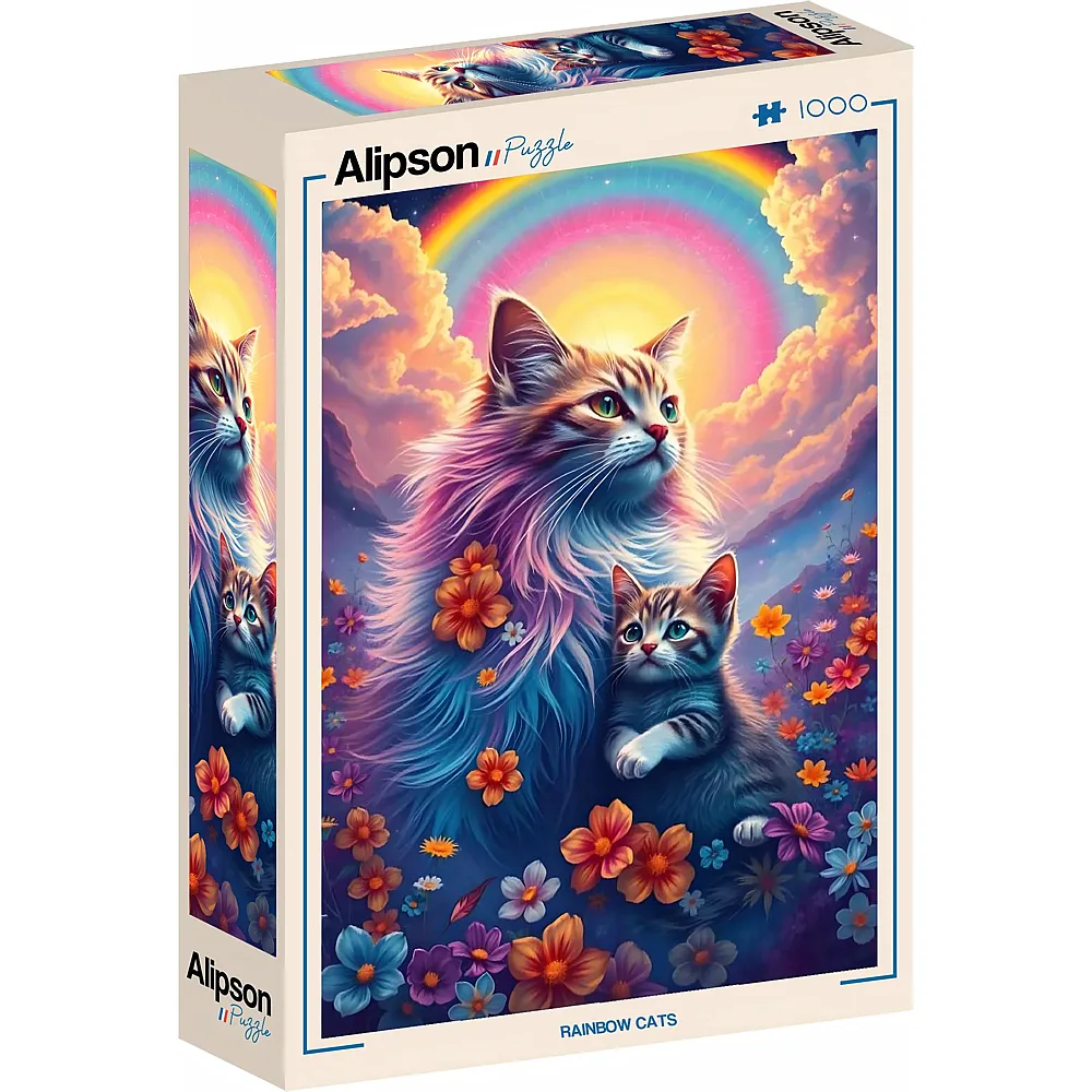 Alipson Puzzle Regenbogenkatzen - 1000 Teile