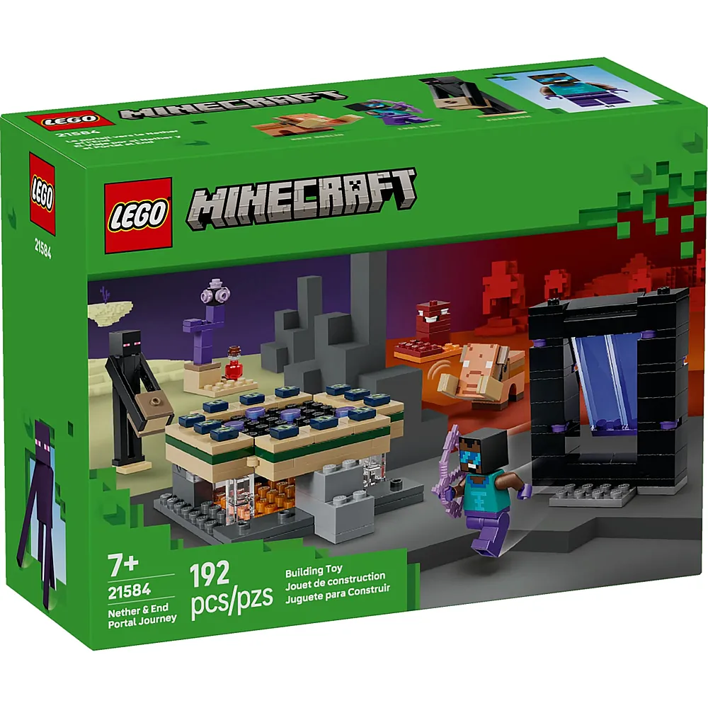 LEGO Minecraft Reise durch Nether und Endportal 21584