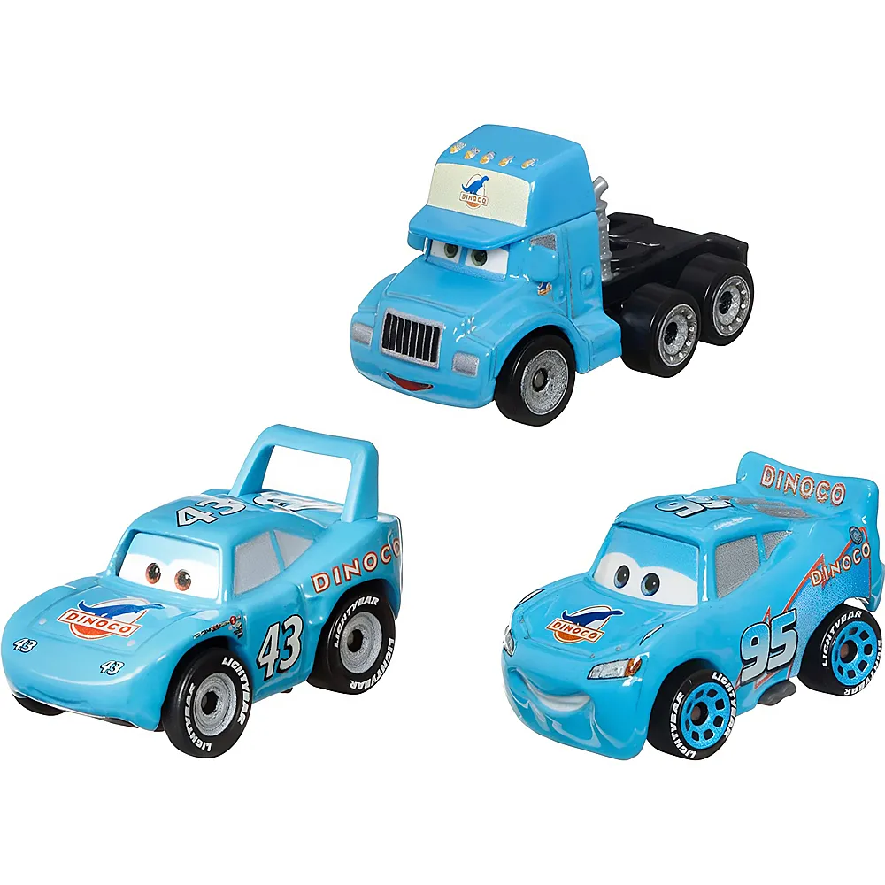 Mattel Mini Racers Disney Cars 3er-Pack Team Dinoco MiniRacers