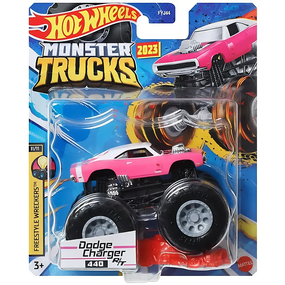 Hot Wheels Monster Trucks Dodge Charger 440 R/T 1:64 | Spielzeugauto