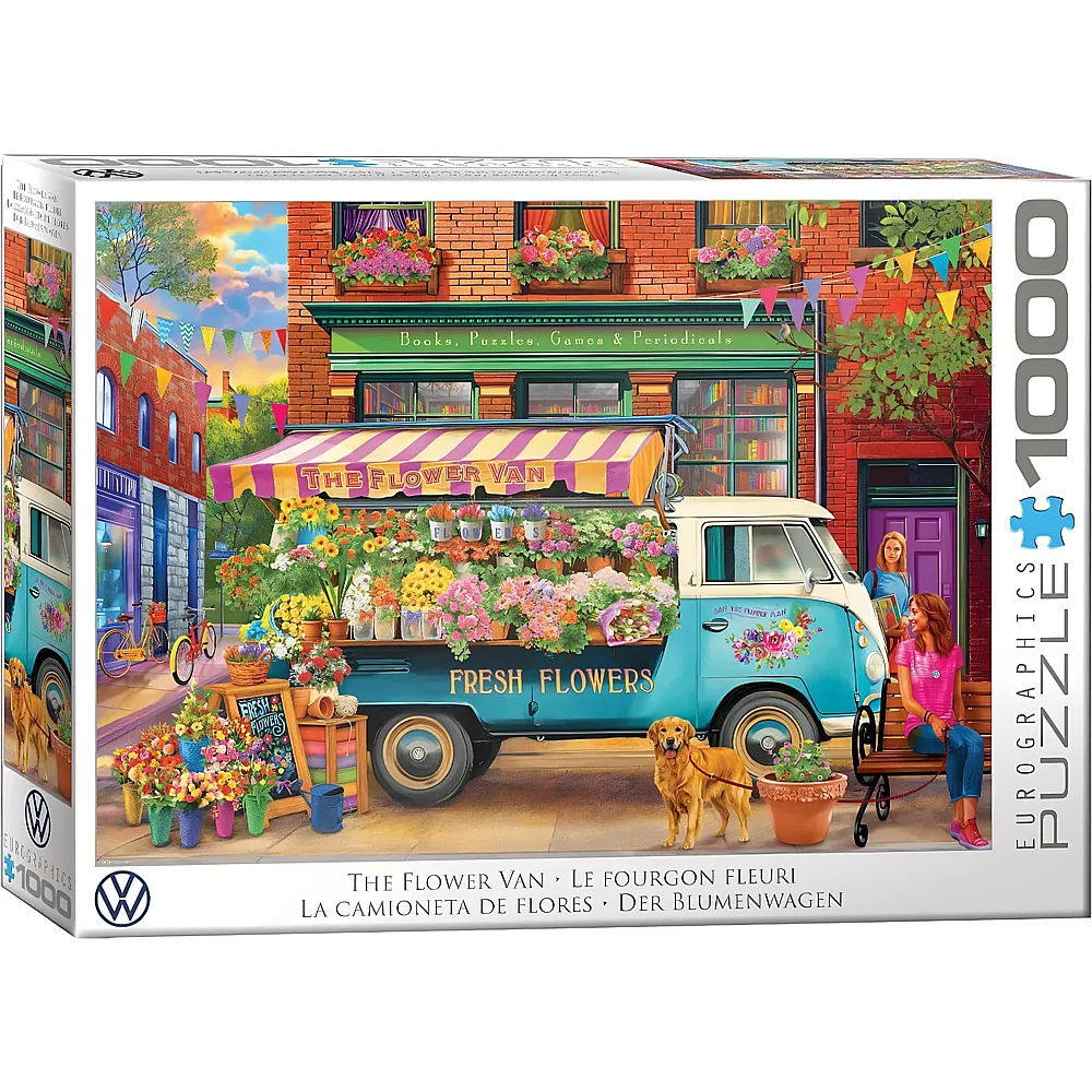 Eurographics Puzzle Der Blumenwagen - 1000 Teile