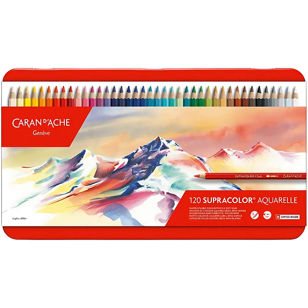 Caran d'Ache Supercolor Soft Aquarelle - 120 Teile