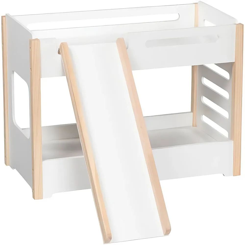 Goki Puppen-Etagebett mit Rutsche