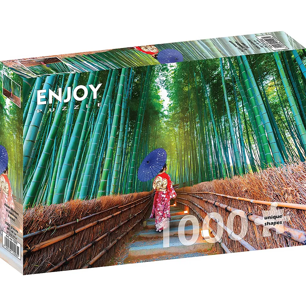 Enjoy Puzzle Asian Woman in Bamboo Forest - 1000 Teile