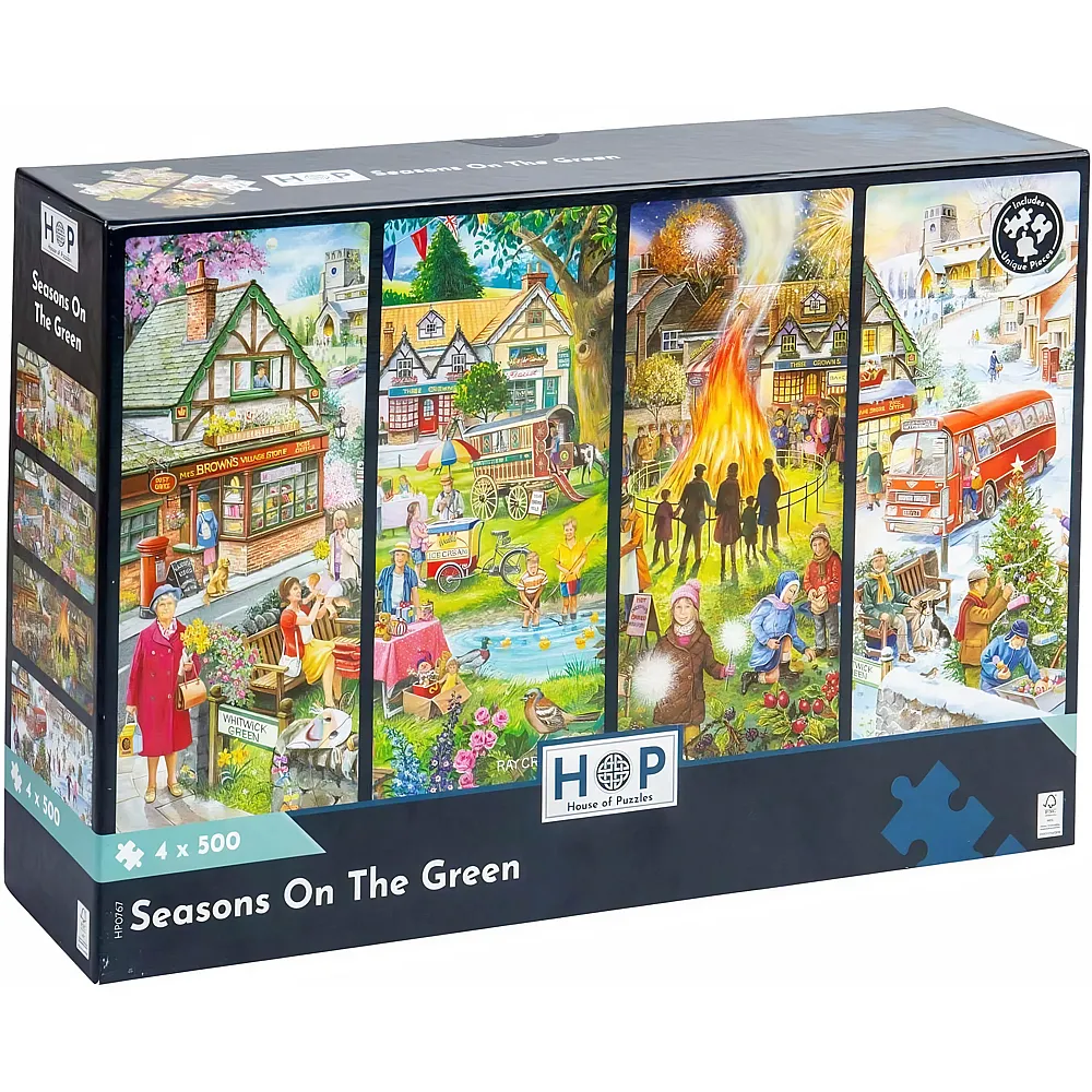 HOP - House of Puzzles 4in1 Seasons On The Green 500Teile